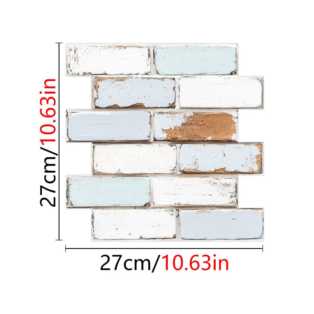Special Shaped Marble Embossing Tiles Wall Sticker Kitchen Oil-Proof Bathroom Washbasin Art Mural Decals