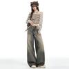 Women's Washable Wide-Leg Jeans - Versatile, Fashion-Forward, Spicy Girl Straight-Leg Pants