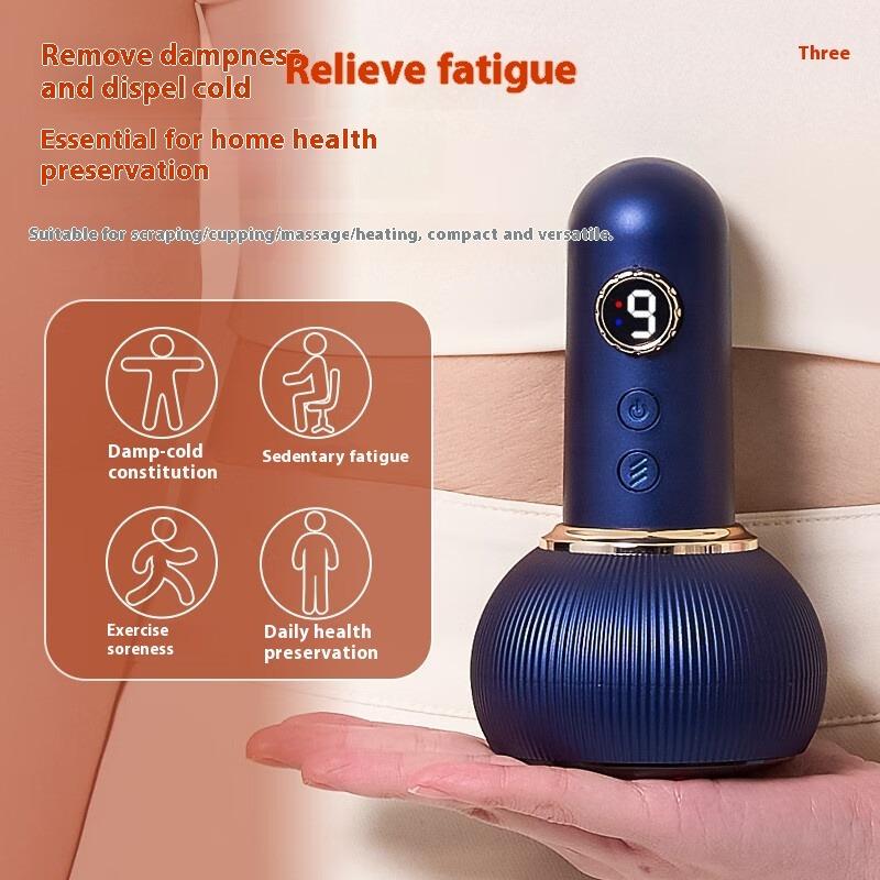 Electric Massage Scraping Instrument Cupping Instrument Household Multi-functional Whole Body Universal Intelligent Meridian Dredging Massage