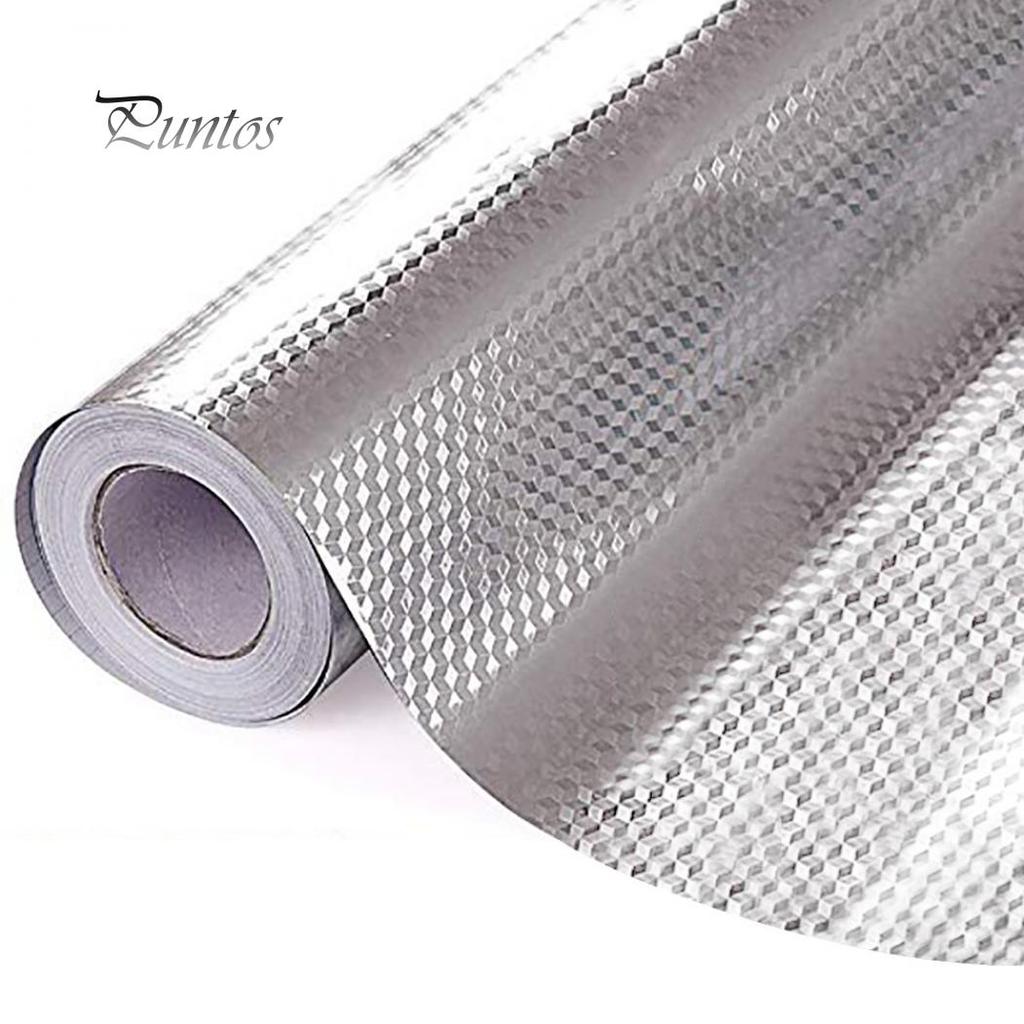 Kitchen Artifact Aluminum Foil Self Adhesive Home Cookhouse Wallpaper Wall Sticker Decal