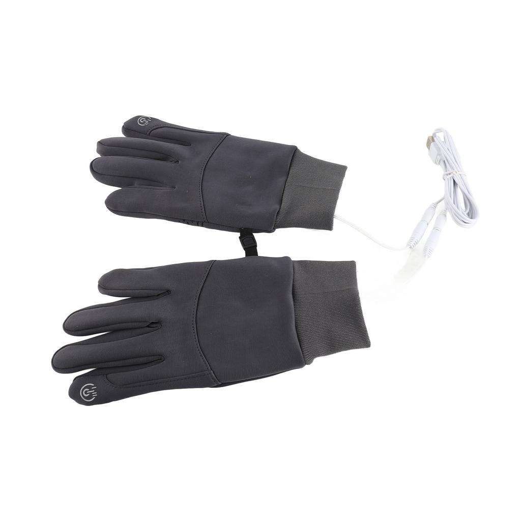 USB Heated Gloves Touchscreen Anti Slip Water Resistant Wind Proof Electric Winter Gloves for Man Woman