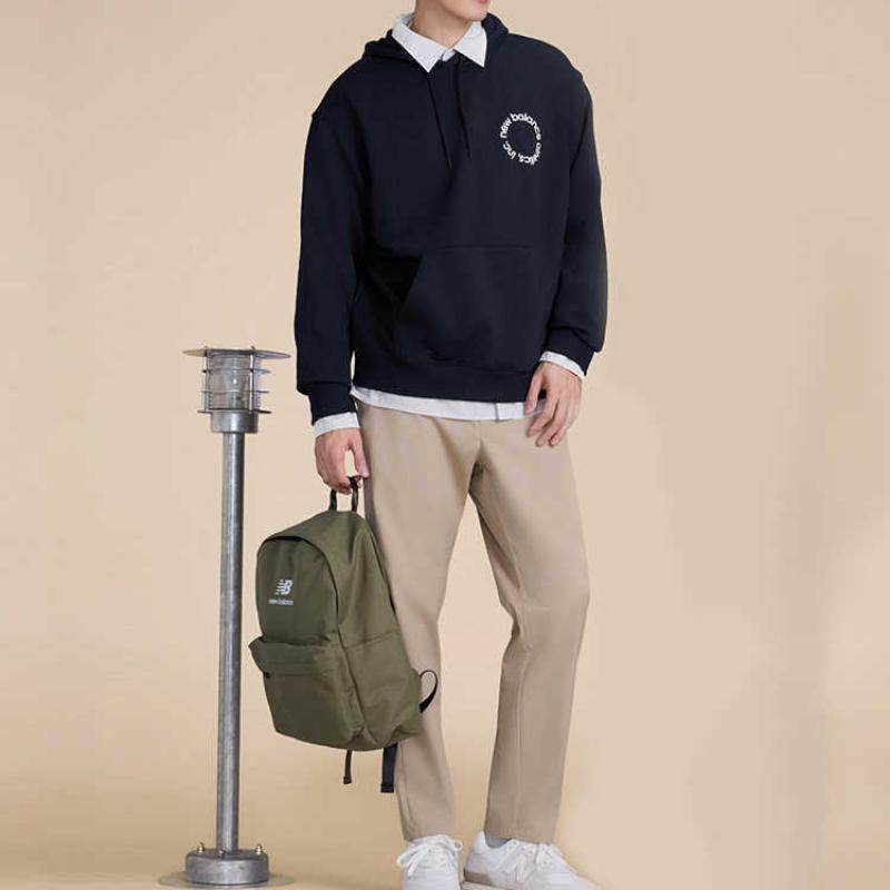 New Balance Fabric Backpack Unisex Green New Balance LAB51423-DEK