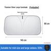 Thickened Titanium Silver Front Windshield Sunshade for Heat and UV Protection