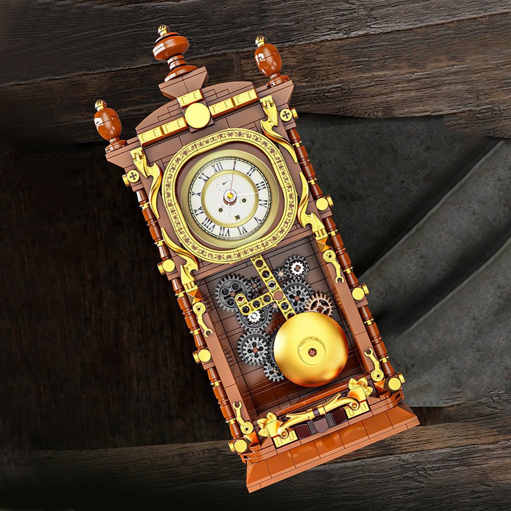 Nostalgic And Retro PendulumClock Generator Compatible With  Building Block Models, Assembly Toys, Ornaments, And Gifts For Men And Women
