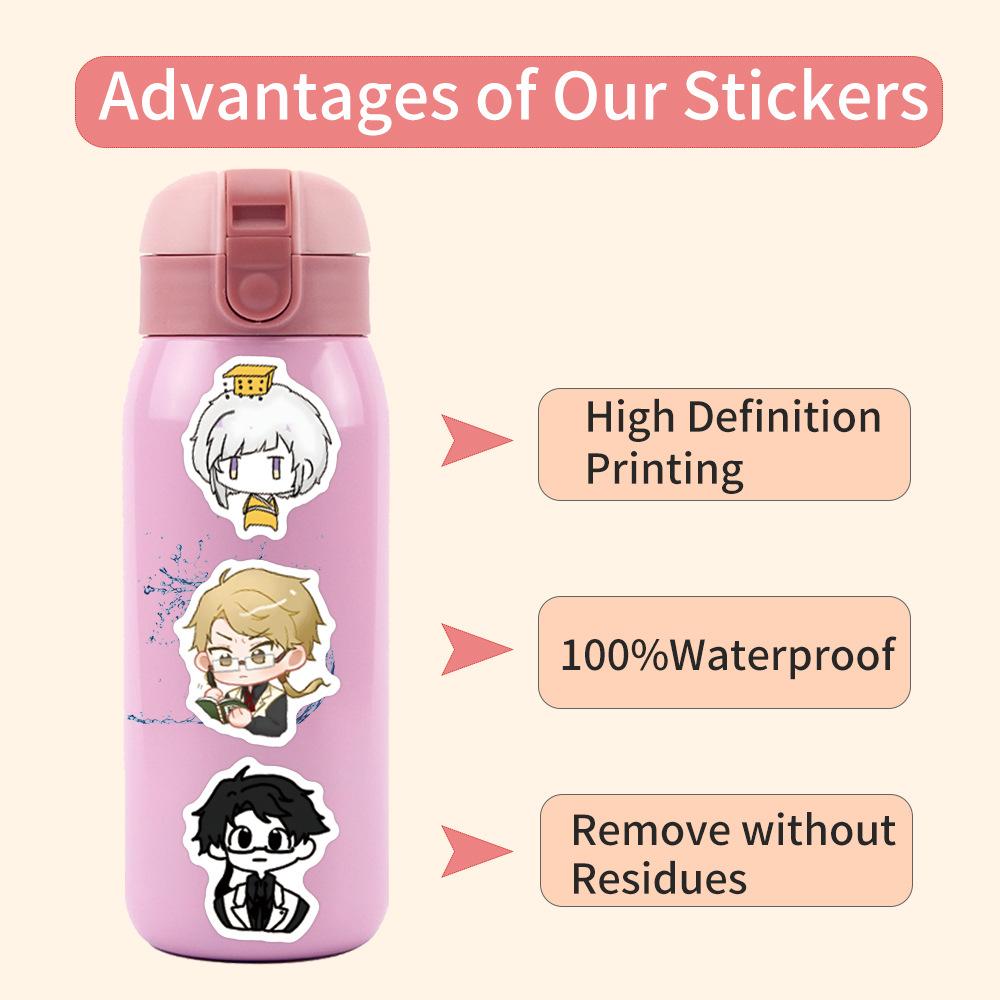 105 New Styles of Wenhao Wild Dog Q-version Graffiti Stickers Decorate Refrigerator Skateboard DIY Personalized Stickers