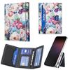 Bolsa de cartão divisória magnética Magsafe universal para telemóvel iPhone, bolsa de cartão de armazenamento pintada com cartoon Samsung