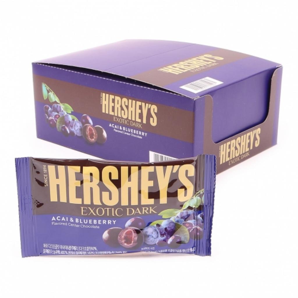 [HERSHEY'S] Exotic Dark Acai Blueberry & Pomegranate 100g