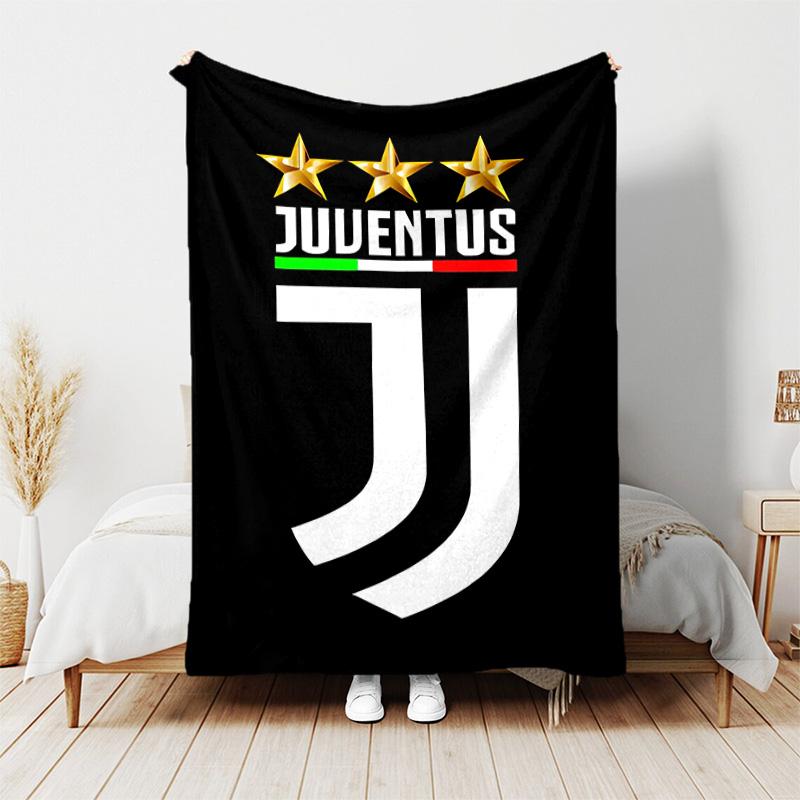 1pc Blanket - Juventus FC logo Print Design, Lightweight Blanket for Sofa, Bed- Soft &Warm, Gift for All Seasons