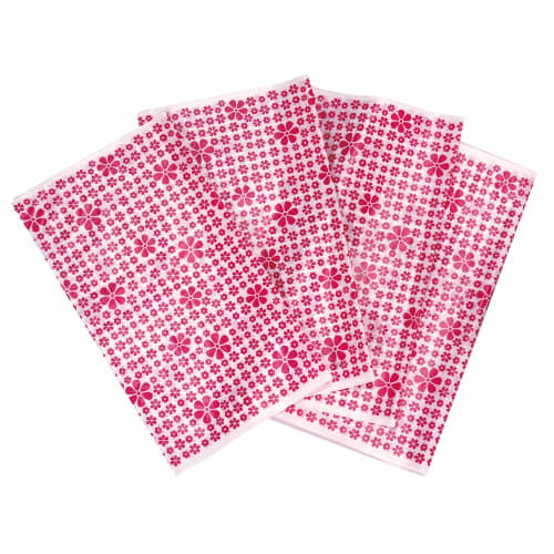 Azuma Industrial Toilet Disposal Bags for TK Toilet Boxes, Flower, 50 Count, 26 X 29 Cm, Hard To See Contents When Discarding