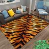 Teppich mit Tigerstreifenmuster Rutschfester Teppich geeignet für Sofas im Wohnzimmer und Schlafzimmer