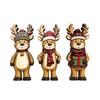 3/4pcs Rustic Farmhouse Style Christmas Snowman Decorations Vintage Holiday Tabletop Decor  Gift