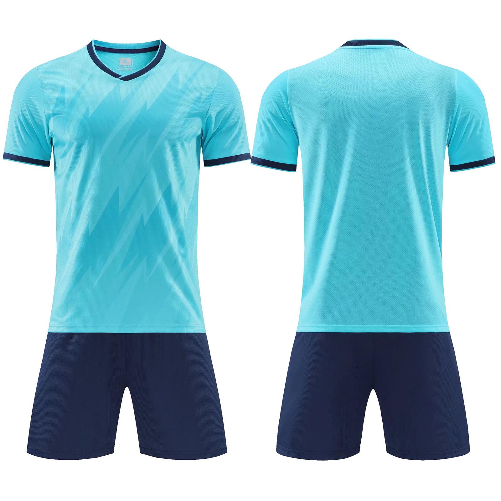 

Football Suit, Student Football Match Suit, Adult Children S Training Suit, Light Board Football Suit Printing Diy 3xs size (height 120-130) светло-синий