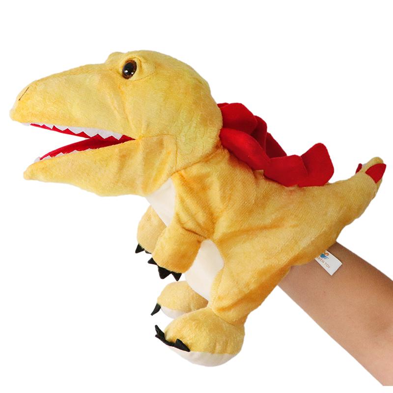 Dinosaurier Handpuppe Plüschtiere Kindergartenaufführung Handsteuerung Triceratops Maul öffnen Tyrannosaurus Handpuppen Spielzeug
