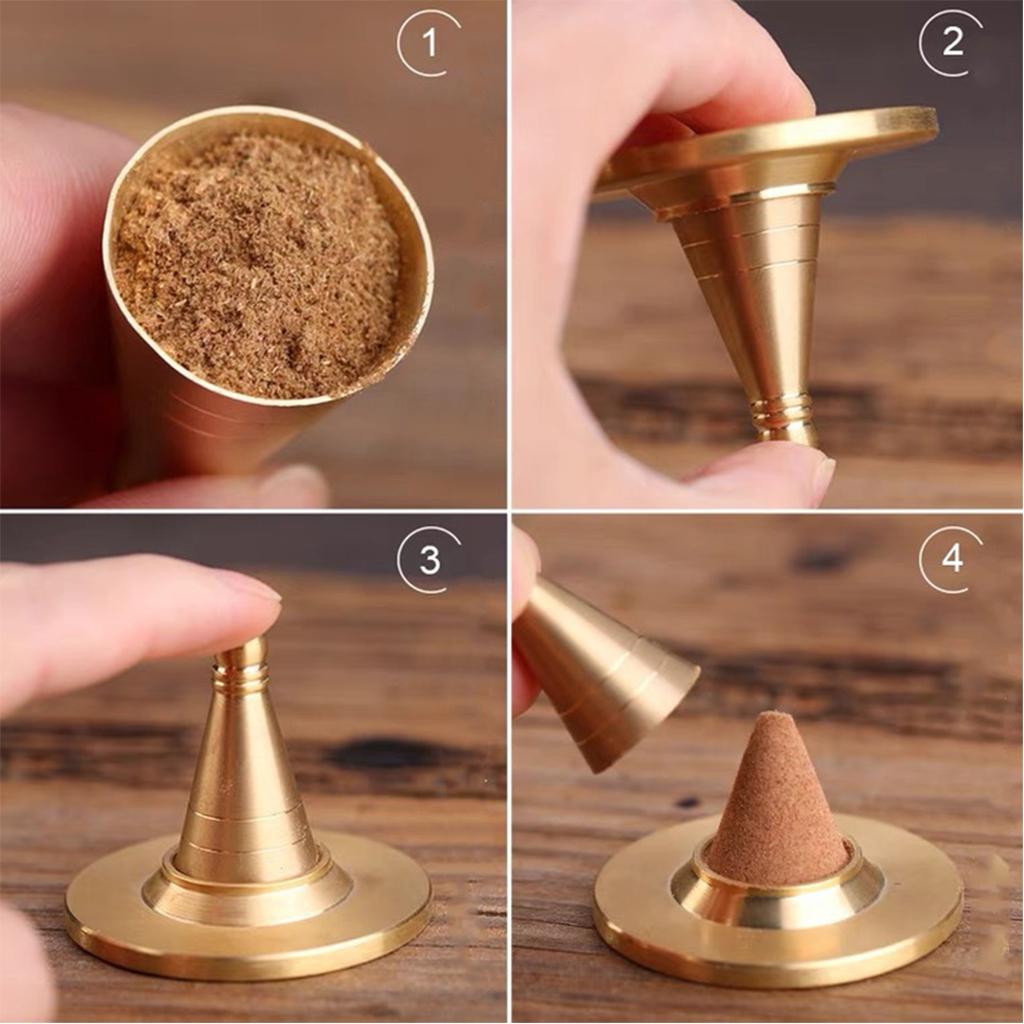3 Pcs Cone Incense Mold, Incense Press DIY Backflow Incense Cone Making Kit