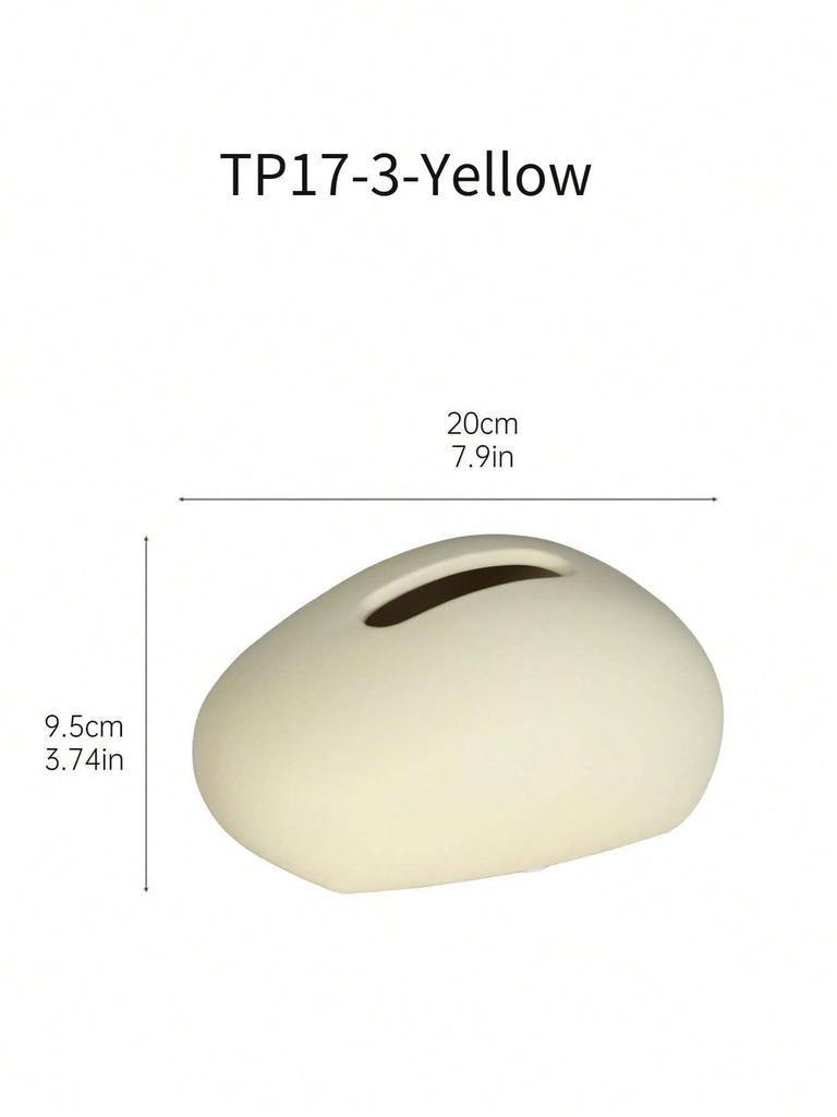 Modern Ceramic Tissue Box Minimalist Paper Towel Holder Box Creative Home Decor Tissue Box for Living Room Coffee Table Ornament
