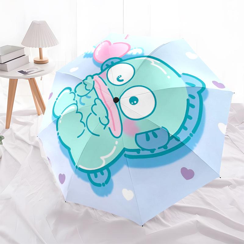 1pc Adorable Cartoon Elephant Automatic Opening/Closing Umbrella with Heart-Shaped Wings - Perfect Gift for Fans, Travelers, and Everyday Use.F005