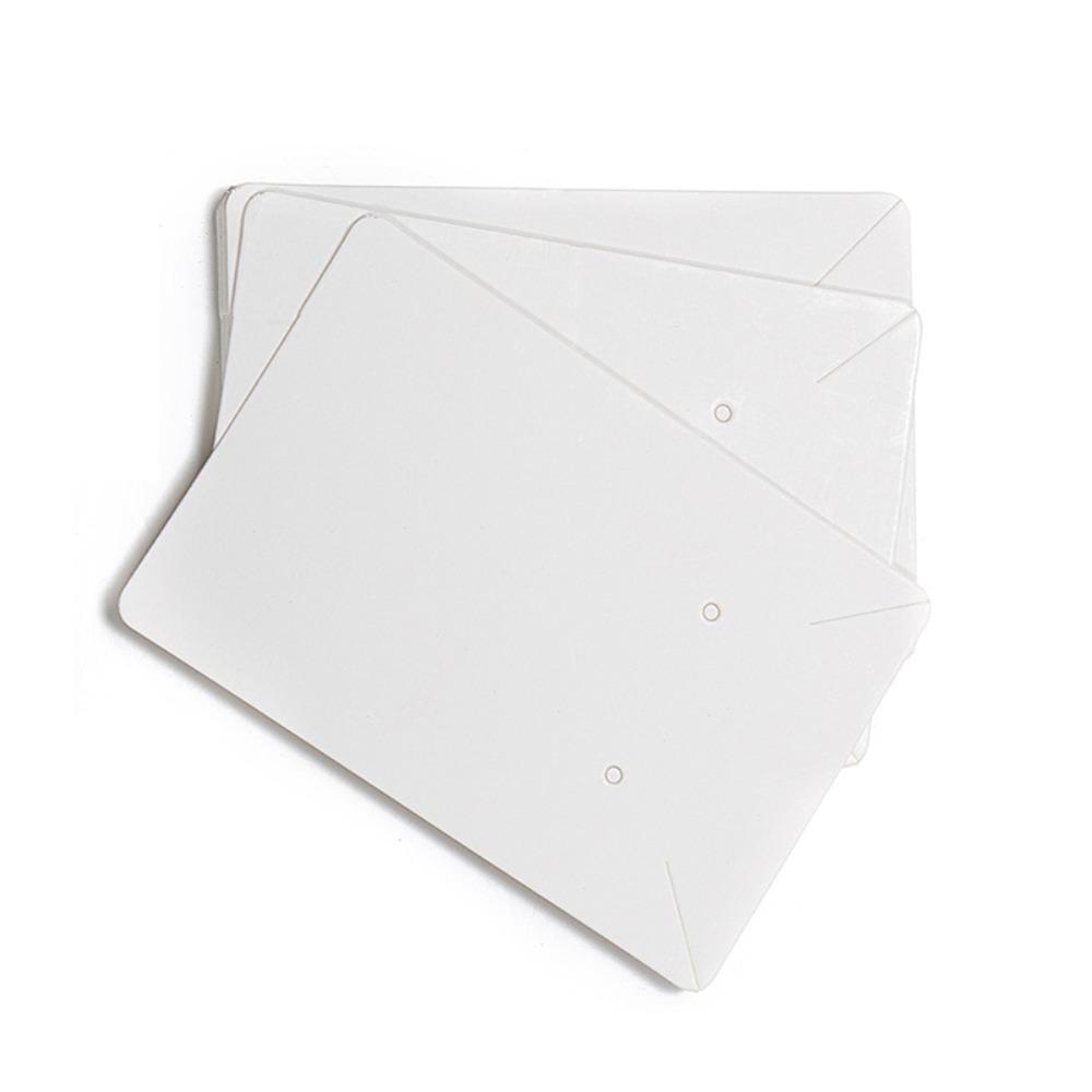 100pcs White Earring Cards Black Blank Jewelry Card Kraft Paper Jewelry Card Selling Jewelry