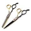 Steel 6 '' Left Hand Scissor Gold Hair Scissors Haircut Thinning Barber Cutting Shears Hairdresser Scissors