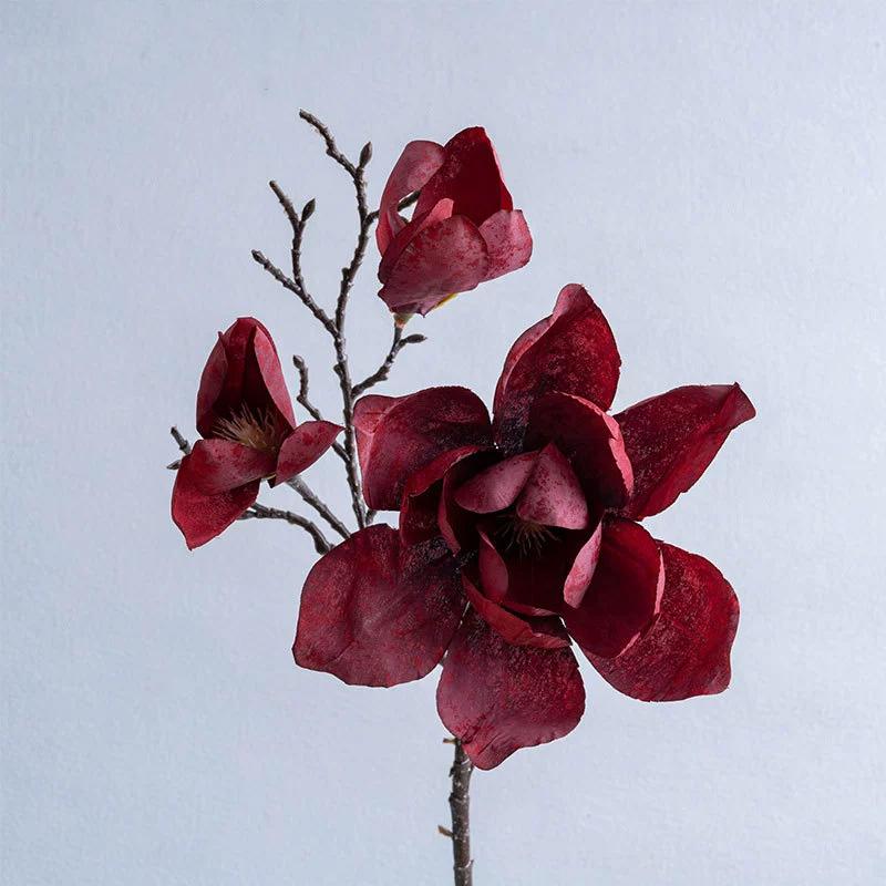 1PC Artificial Flowers Large Orchid Flowers Real Touch Wedding Party Decor Luxury Magnolia Branch Elegant Fake Flower