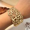 Y&S Fashionable Stainless Steel Bracelet Non-fading Wide Bracelet Elegant and Upscale for Women Suitable for Parties and Gifts