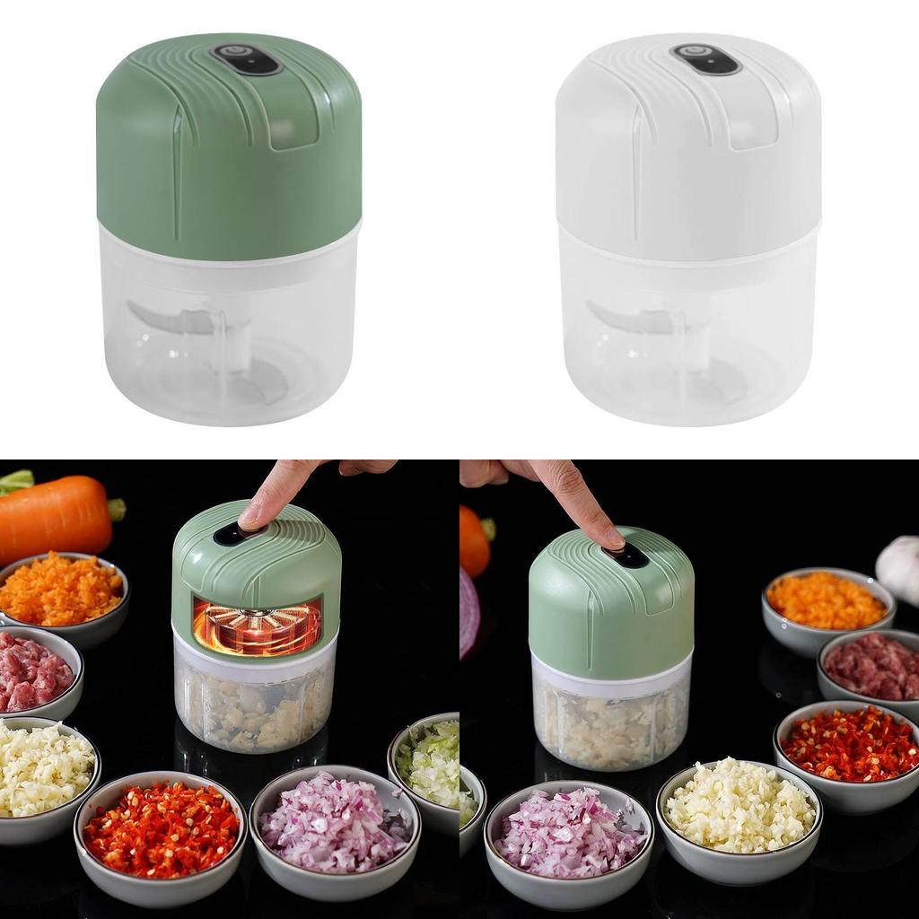 Food Processor Mini Electric Garlic Crusher With Usb Rechargeable For Home Kitchen Use