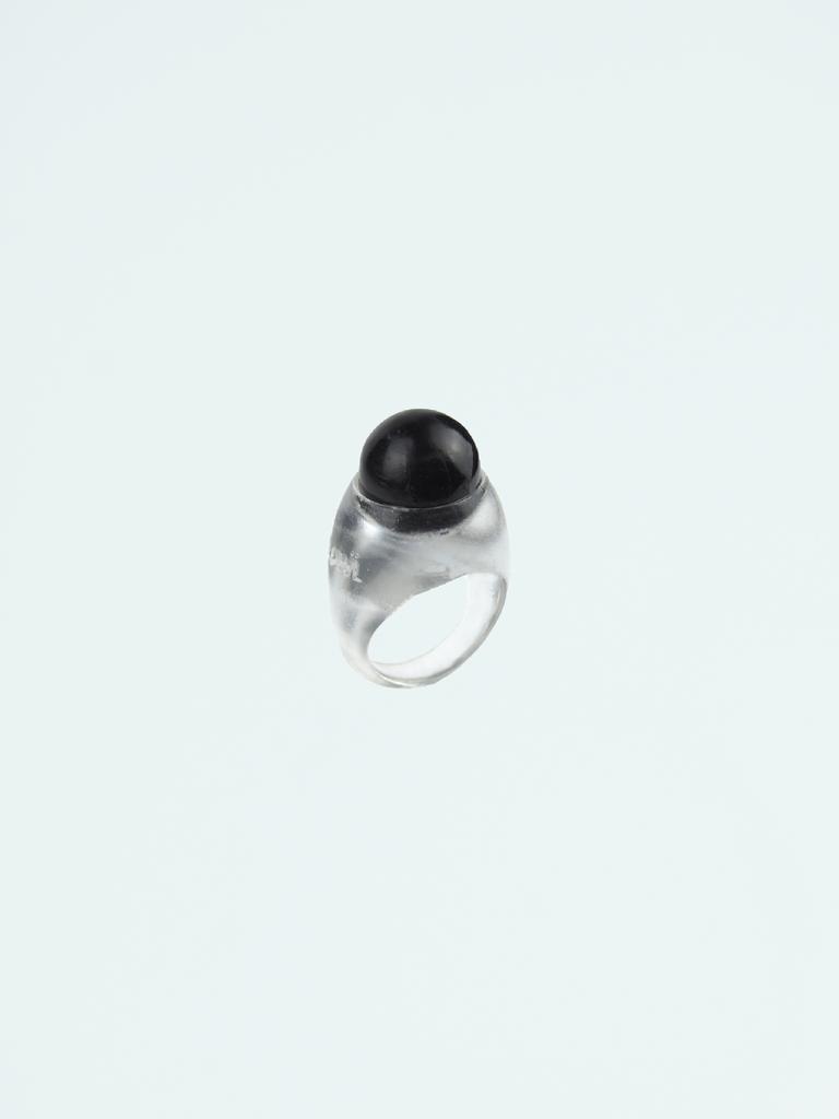 Lowool Black Frog Eye Ring