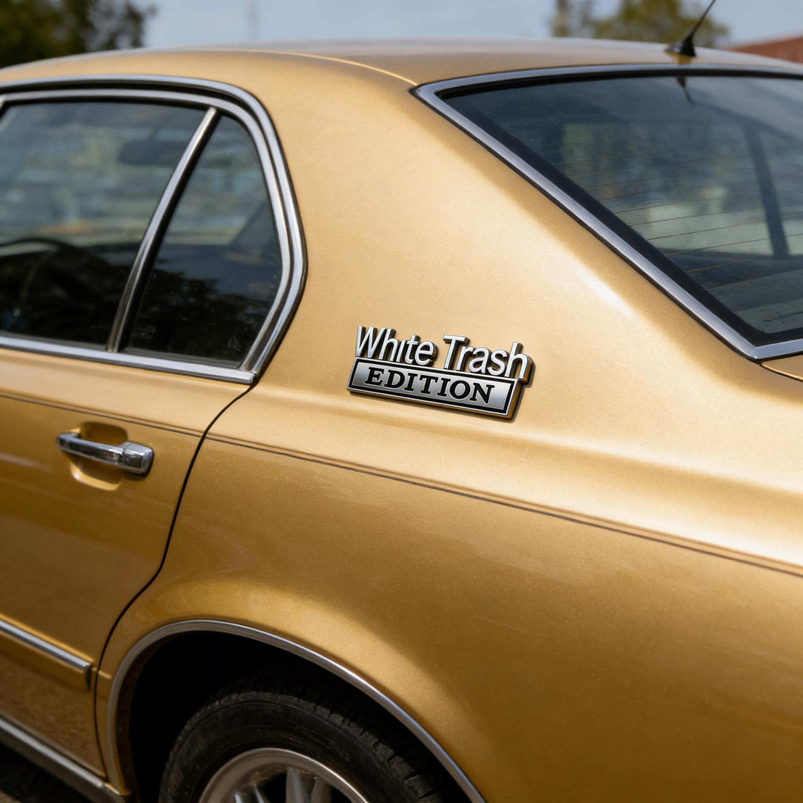 3D Наклейка-Эмблема, Металлическая Эмблема на Автомобиль, 3D Металлическая Наклейка на Автомобиль, Наклейки на Бампер, Забавная Наклейка-Номерной Знак One Size