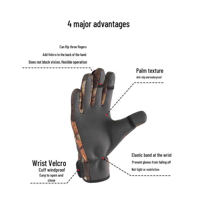 Outdoor Non-slip Fishing & Cycling Gloves