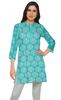 Moomaya Printed Side Slit Short Kurta Tunic For Women Summer Wear Ladies