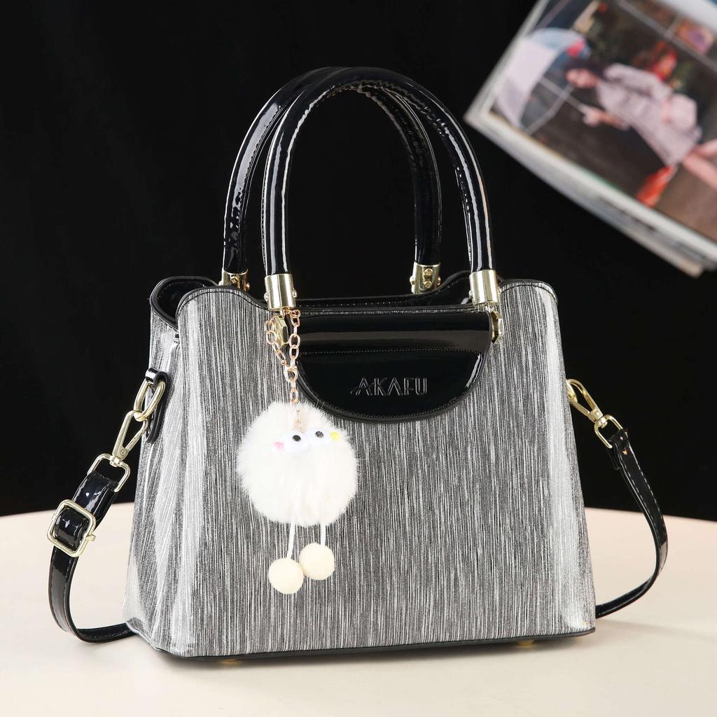2026 Neue Lackleder Damen Handtasche Mode Vielseitig Einzel Schulter Crossbody Tasche
