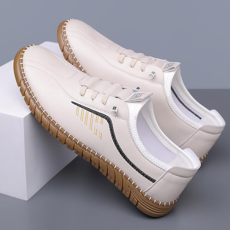Handmade Casual Sneakers Men Leisure Walk Leather Trainers Outdoor Versatile Walking Shoes New Arrival Male Casual Shoes Loafers