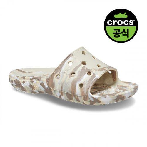 Crocs Gemeinsamer Klassiker Crocs Marmorierter Slide Bom 23susl206879