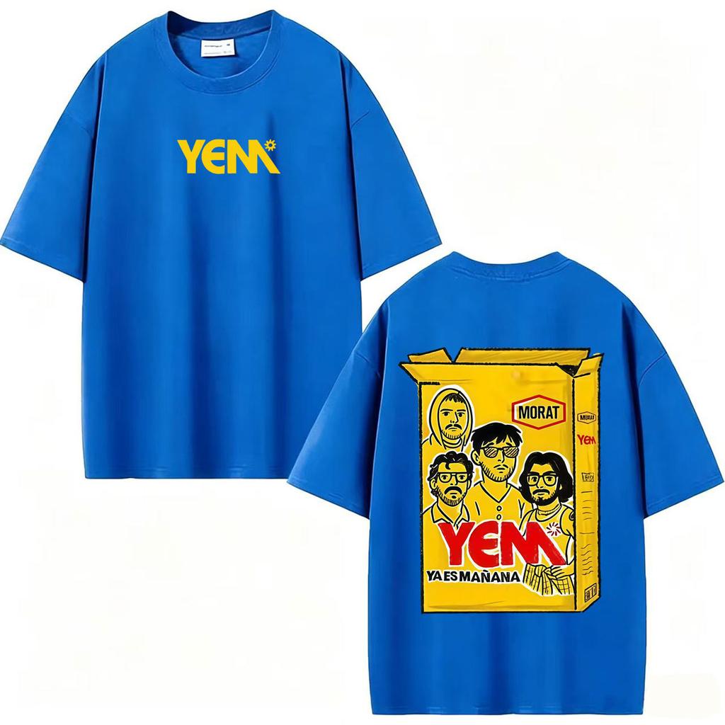 Band Morat Yem Ya Es Manana World Tour Merch T Shirt Clothes Hip Hop Pop Music T-shirts Cotton Casual Short Sleeve T-shirt