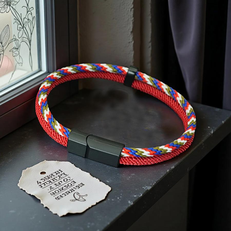 

Noter Unique Men Bracelet 5 Colors Available A Grade Ethnic String Charm Braslet Leisure Versatile Accessories Pulseria Hombre красный