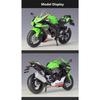 Welly 1/12 קוואסאקי נינג'ה ZX-10R קטר כבד סגסוגת דגם אופנוע מתכת צעצוע אופנוע מירוץ שטח דגם מתנה לילדים
