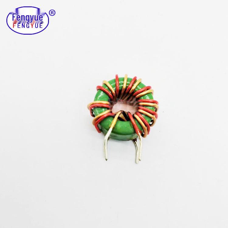 Common Mode Choke Inductor, Toroidal 1mH±50%, 5A, T14*8*7, Red Core, 9 Parallel Wound Turns, 0.7 Wire
