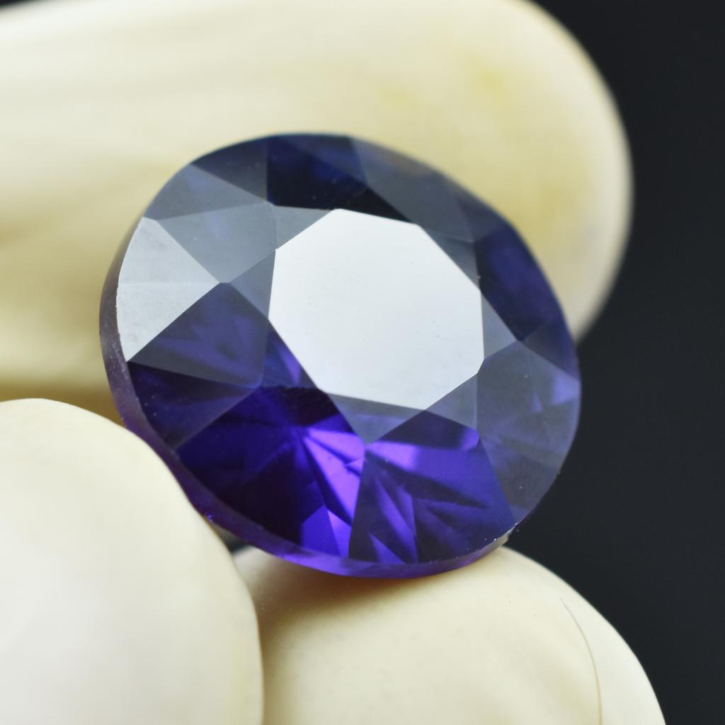 10.70 Ct Round Cut Purple Tanzanite Natural Loose Gemstone