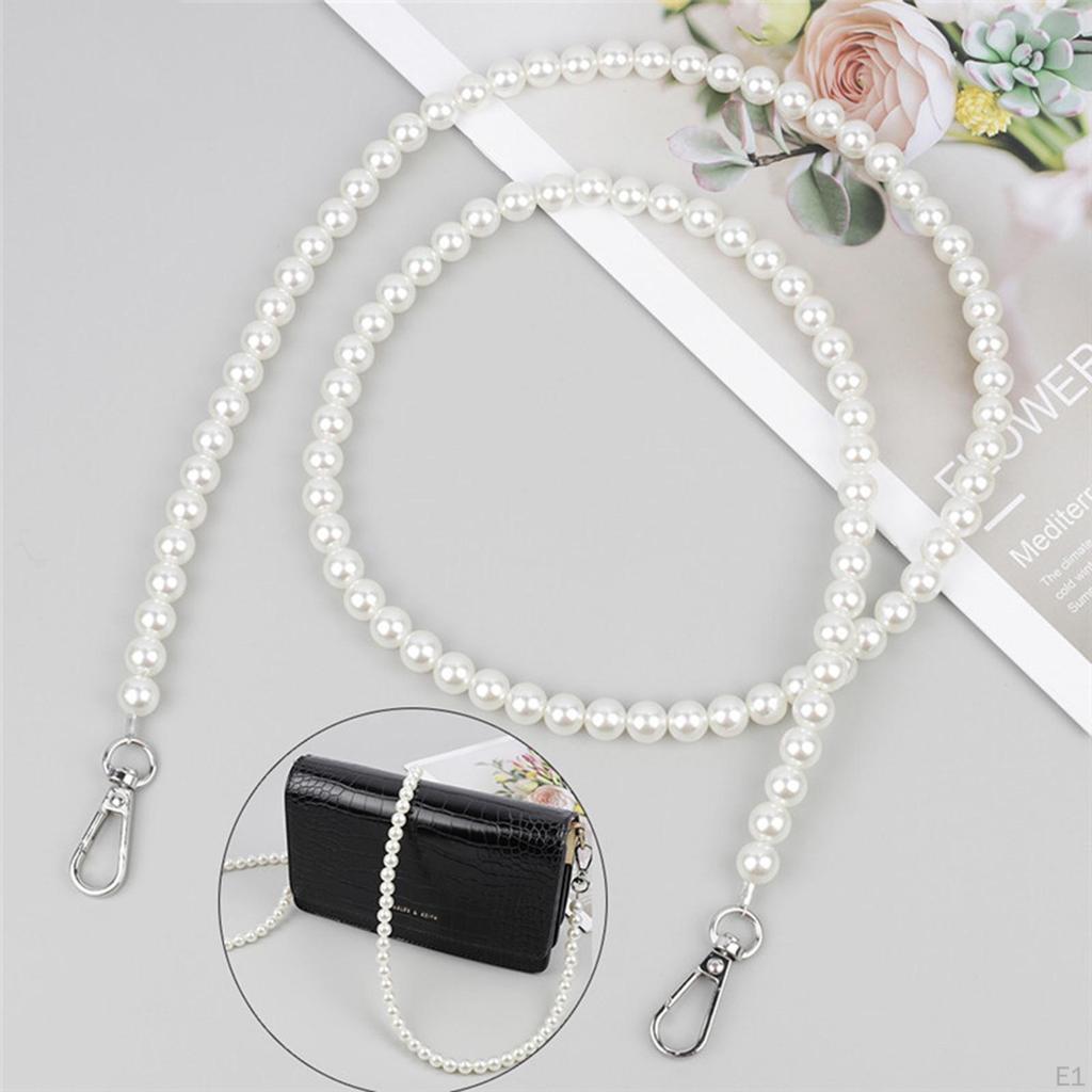 Pearl Bag Strap Purse Chain DIY Accessories Bead Replacement for Making