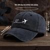 Unisex Love Heart Airplane Print Baseball Cap, Outdoor Sun Protection Fashionable All-Match Duckbill Hat,  cotton