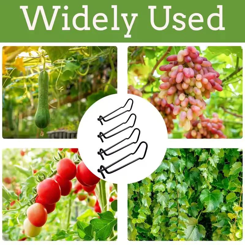 30/10 ks Zahradní mřížové klipy Spona z ocelového drátu Podpěra rostlin Upevňovací svorka Rostlinné klece Konektory polic pro popínavé rostliny Příslušenství