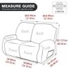 6pcs Solid Color Split Recliner Sofa Cove All-inclusive Elastic Armchair Cover durable Recliner Couch Slipcover for living room