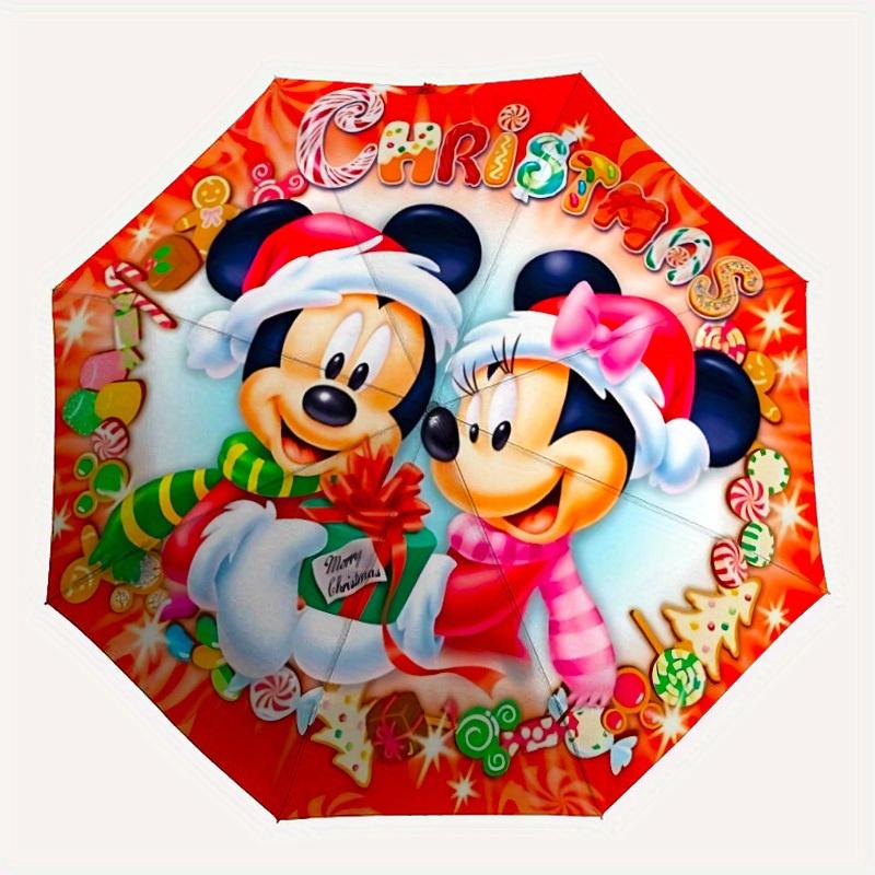 

1pc Mickey Minnie Christmas Automatic Umbrella 8-Bone Design Compact Gear for Outdoor Travel,Perfect Gift for Friends Birthdays yy250815063