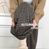 Gray Plaid Wide-leg Pants Women's Autumn New High-waisted Thin Loose Lazy Casual Straight-leg Pants