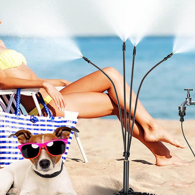 Nebulizzatore da Esterno Sistema di Nebulizzazione Regolabile per Patio Portatile per Caldo Accessori Raffreddanti per Animali da Esterno