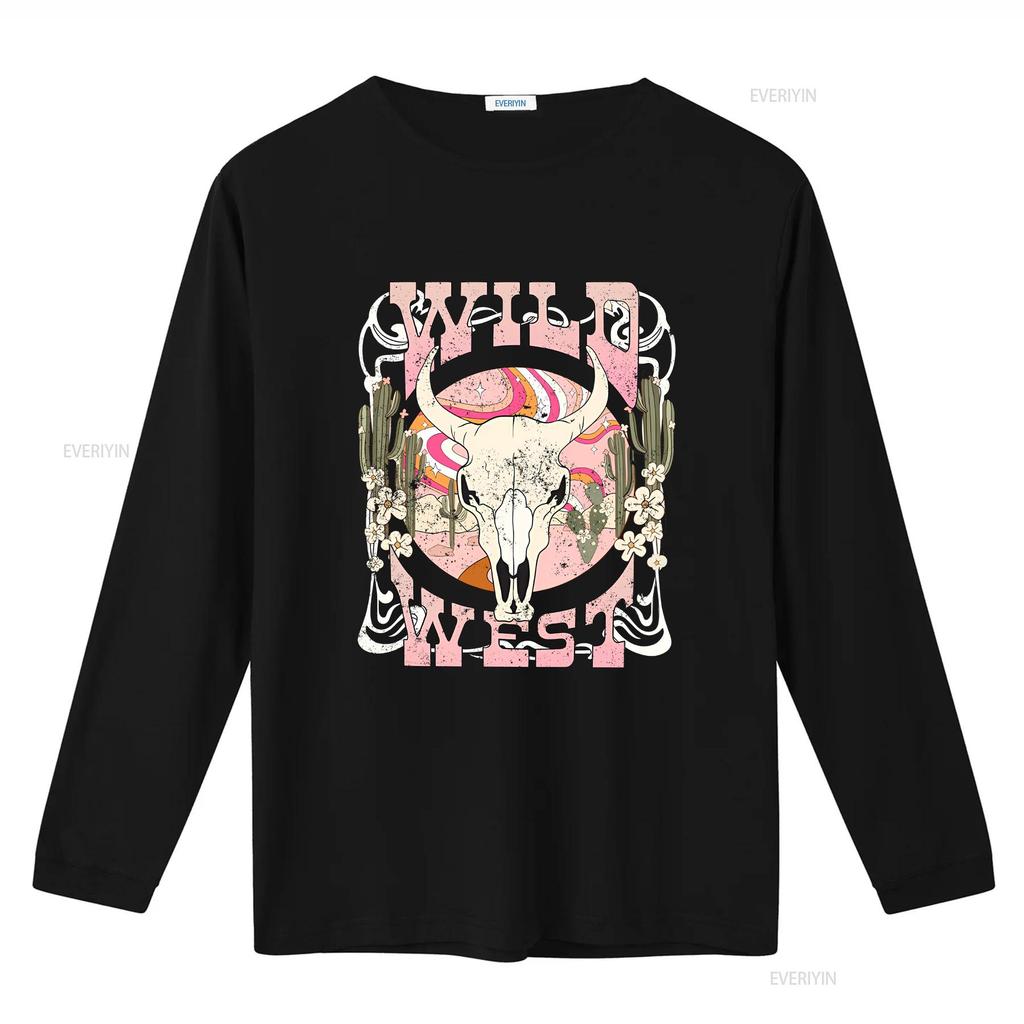 Country Concert T Shirt Wild West Cute Cowgirl Western Vibes Oversized for Women Vintage Washed Stretched Top For Everyday Wear