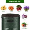 Potato Grow Bags 4 Pack 10 Gallon with Flap and Handles Planter Pots for Onion Fruits Tomato Carrot Green