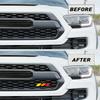 3 Colors Car Grille Badge Tri Colors Emblem Car Accessories