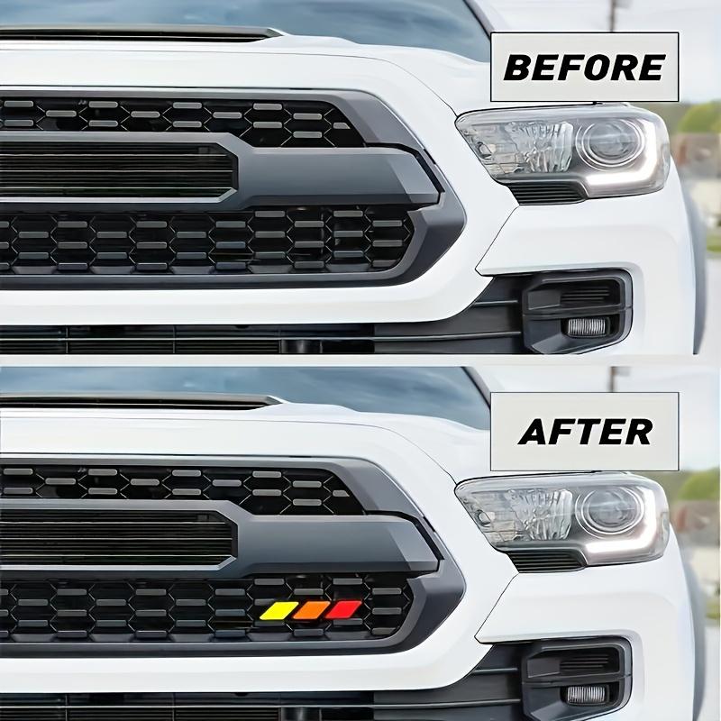 3 Colors Car Grille Badge Tri Colors Emblem Car Accessories