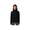 Saucony Running Training Series Versatile Breathable Fashion Half High Neck Long Sleeve T-Shirt Women Tops Black SC1240104A-BK01