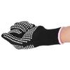 4Pcs Heat Resistant Gloves High Temperature Resistant Anti Scalding Mitts with Silicone Bumps